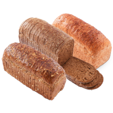 Ribbelbrood waldkorn,
grof volkoren of donker